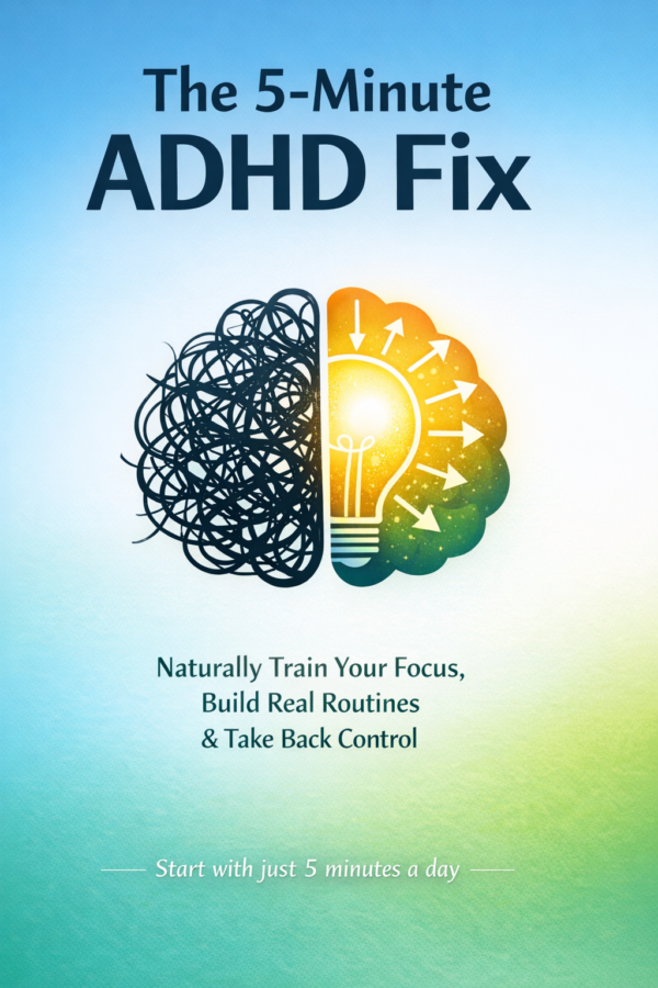 How to Cure Your ADHD Naturally: Start with 5 Minutes a Day and Rebuild Your Focus & Life Naturally